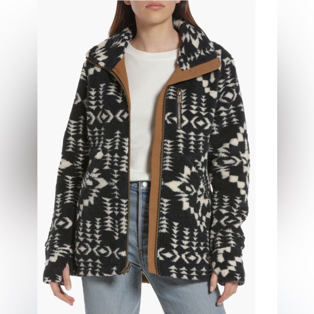 Pendleton Black And White Patterned Jacket - image 3